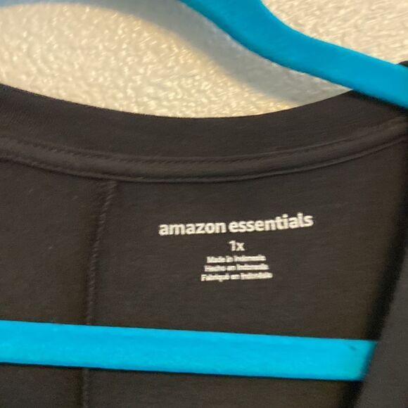 NWT- Amazon Essentials- Black midi casual dress- Size 1X - Picture 4 of 7